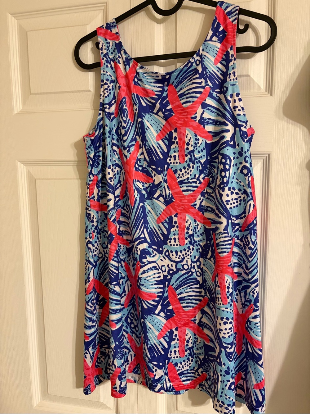 Charlie’s Project Starfish Print Dress - Blue & Pink